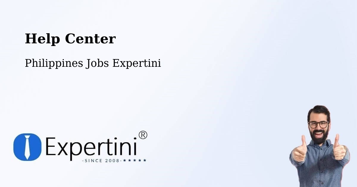 Help Center – Jasaan - Philippines Jobs Expertini